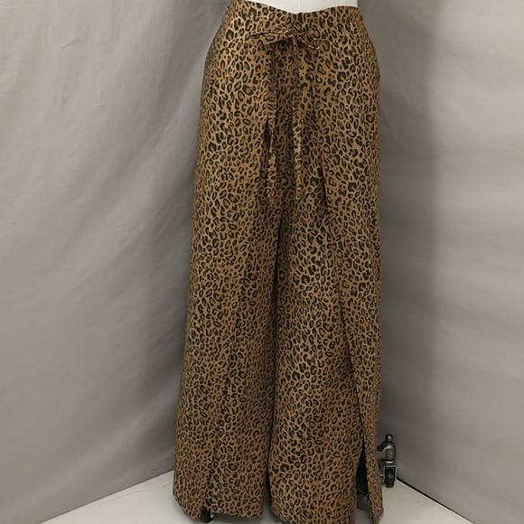 Handmade Leopard Wrap Pants Comfortable & Dramatic - Picture 2 of 12